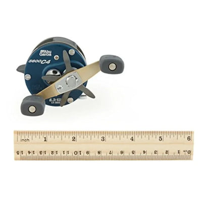 Ambassadeur C4 Baitcast Round Fishing Reel for HeavyDuty Fishing Applications with Smooth Casting Performance and Durable Construction.