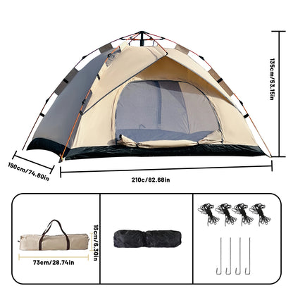 2-4 Person Windproof Camping Tents, Easy To Set Up, lightweight Camping Tent.