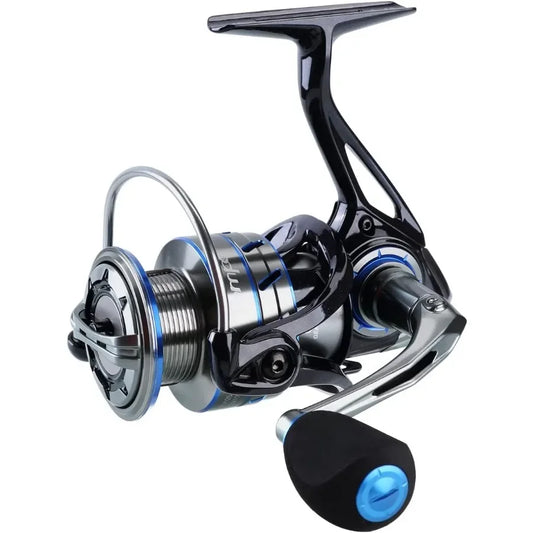 Ultralight Magnesium Body Spinning Reel for Bass Trout Catfish 10+1 BB Carbon Fiber Max Drag 39 LBs Smooth Operation.