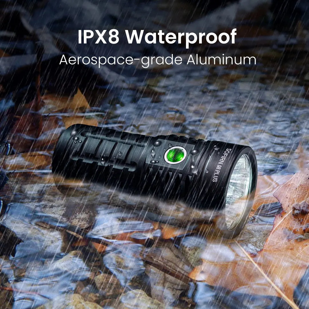 Sofirn Q8 Plus Super Powerful LED Flashlight 16000lm USB C Rechargeable.