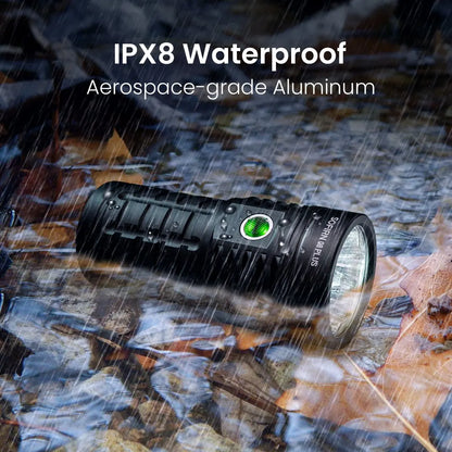 Sofirn Q8 Plus Super Powerful LED Flashlight 16000lm USB C Rechargeable.