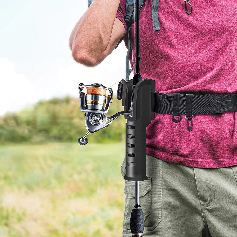 Fishing Waist Belt Rod Holder Adjustable Fishing Wading Belt Rod Holder Wader Fishing Waist Belt Fishing Gear Accessories.