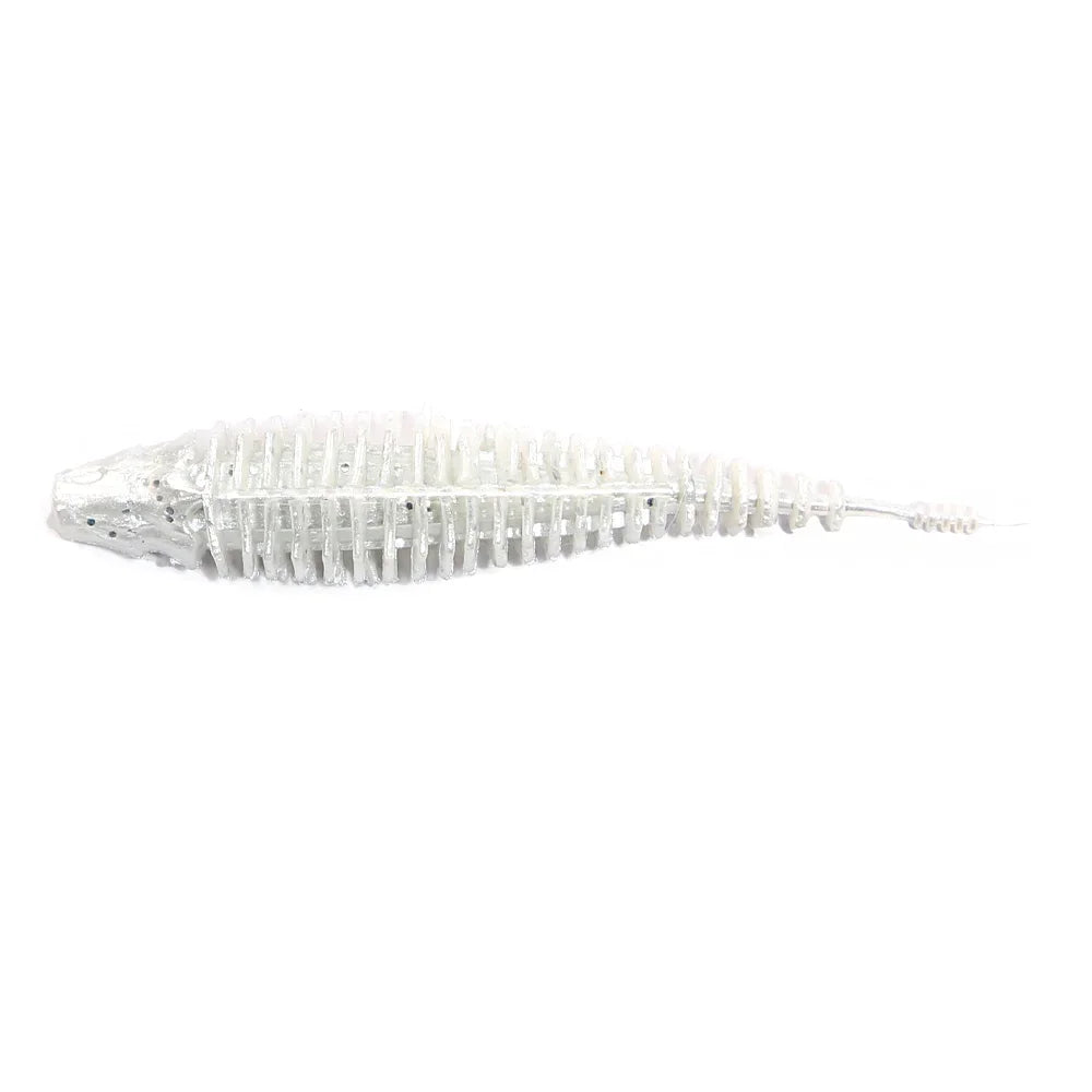 B&U 6pcs 8.9cm Swimming Worm Bait.