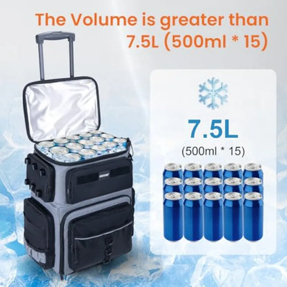 66L Rolling Tackle Box with Cooler.
