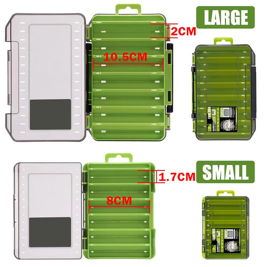 SAMOLLA Double-Sided Compact Tackle Box.