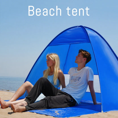 Pop-up beach tent,with handbag - compact folding design.