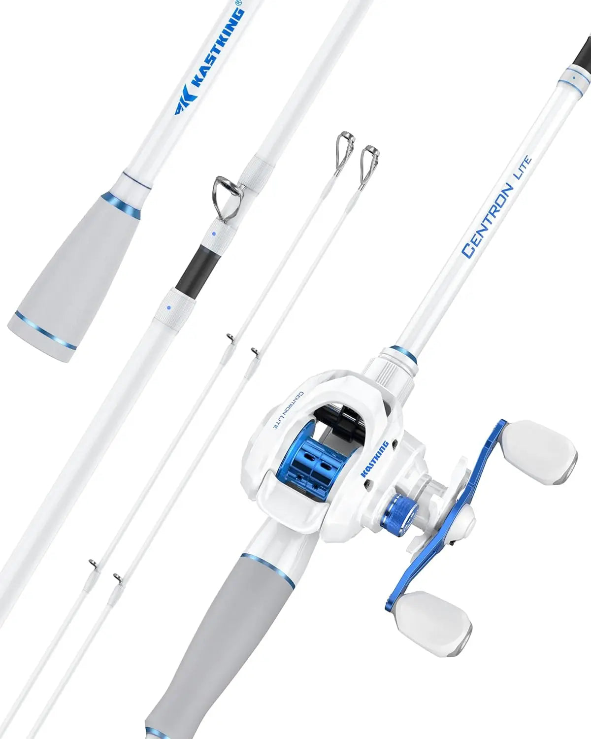 Lightweight IM6 Graphite Travel Fishing Rod and Reel Combo.