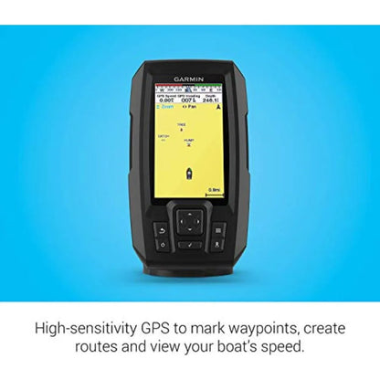 Garmin Striker Vivid 4cv Bundle with Transducer and Protective Cover 4-inch Color Fishfinder.