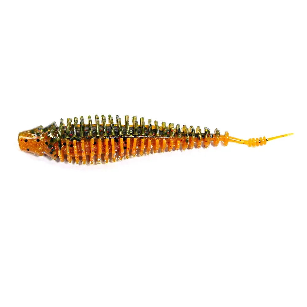 B&U 6pcs 8.9cm Swimming Worm Bait.