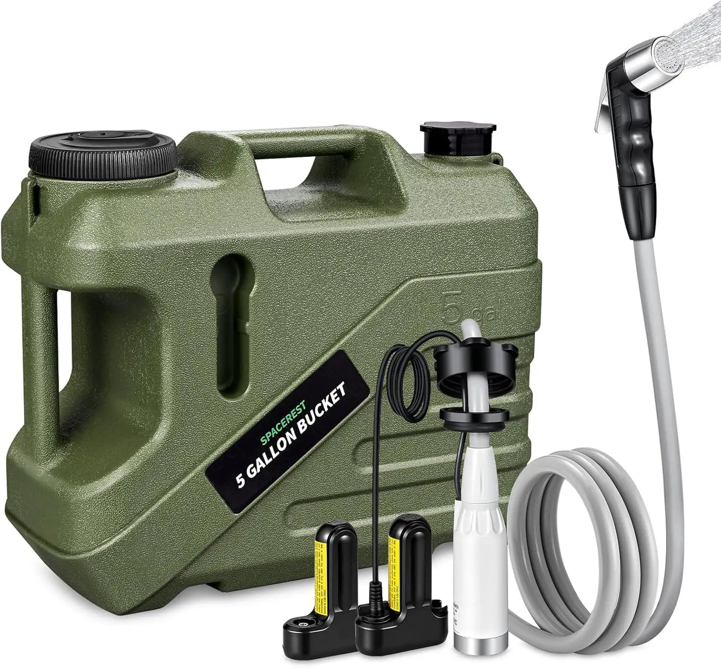 Portable Shower for Camping 5-Gallon Food-Grade Water Jug.