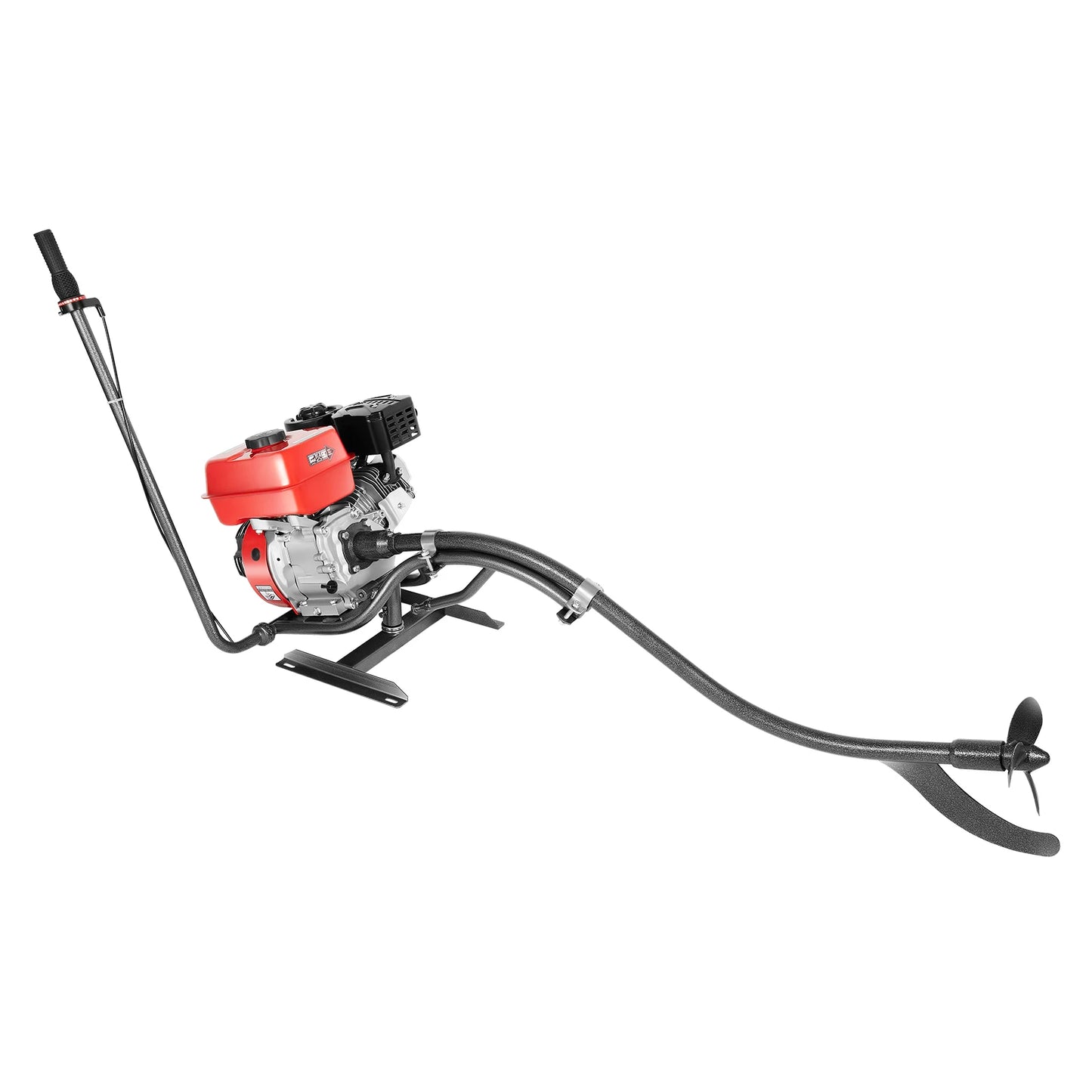 7.5HP 4 Stroke Outboard Motor, 212CC 4KW Heavy Duty Gasoline Fishing Boat Engine Manual Start TCI Air-Cooling System.