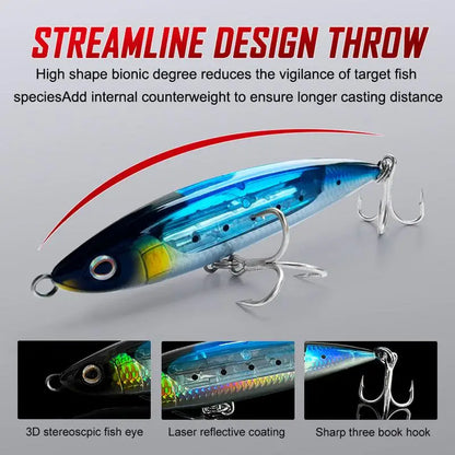 Fishing Lures Hard Baits Reflective Topwater Fishing Lures.