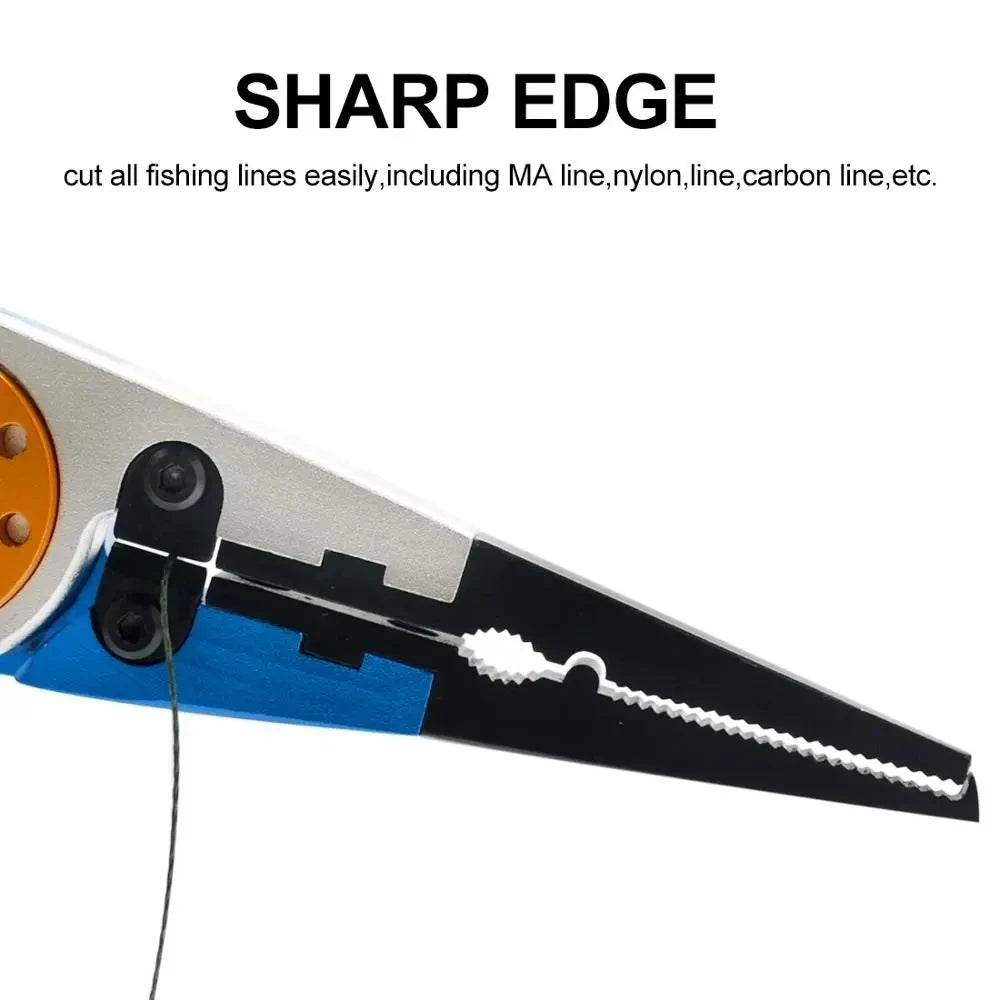 Fishing Pliers with Line Cutter.