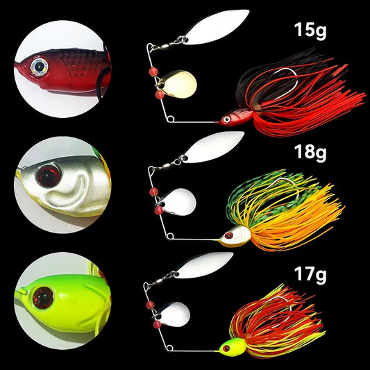 Bazooka 15g 18g Spinnerbait Fishing Lure.