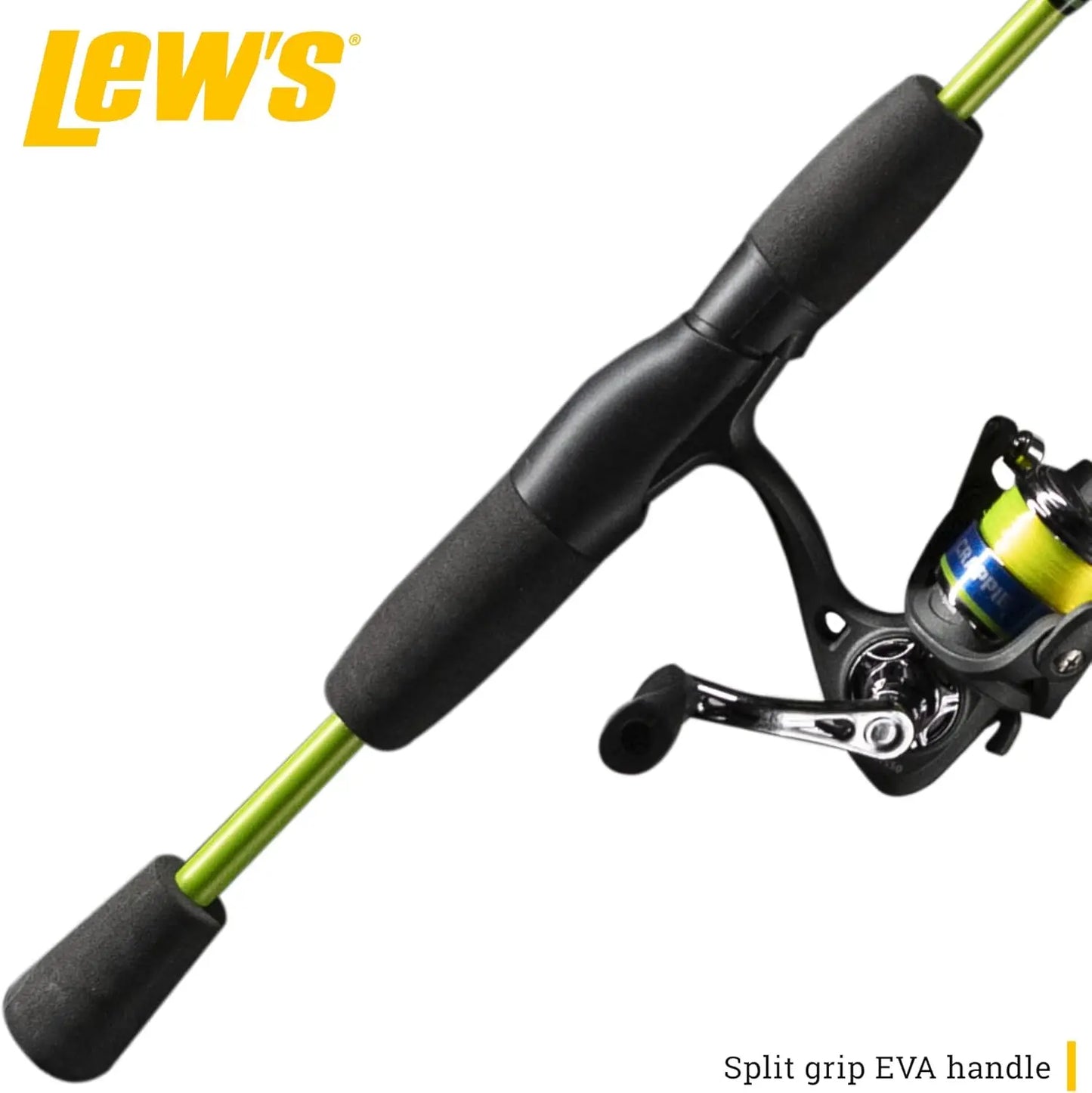 Crappie Thunder Spinning and Fishing Rod Combo, 2-Piece IM6 Graphite Blank, Right or Left-Hand