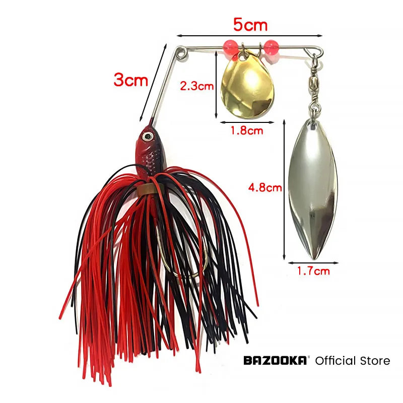 Bazooka 15g 18g Spinnerbait Fishing Lure.