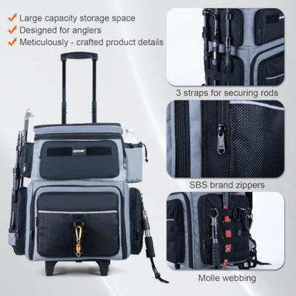 66L Rolling Tackle Box with Cooler.