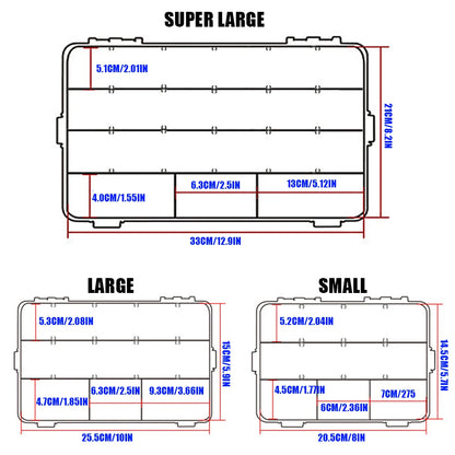 SAMOLLA Fishing Tackle Waterproof Lure Storage Boxes.
