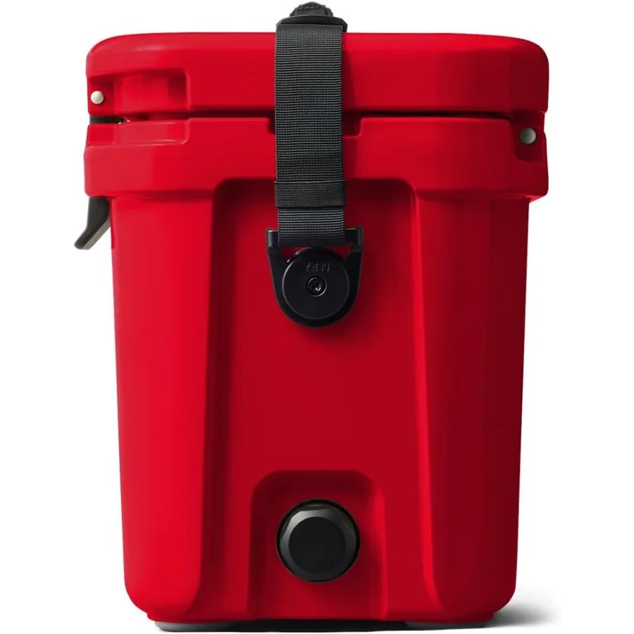 15Quart Hard Cooler with DoubleDuty Shoulder Strap for Outdoor Adventures Ice Retention Up to 5 Days Durable Rugged Design.