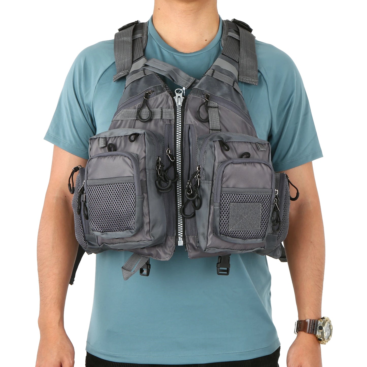 Outdoor Breathable Padded Fishing Life Vest.