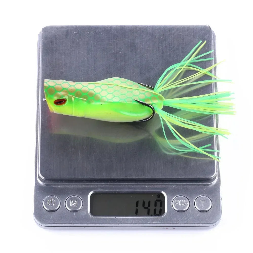 Frog Bait  Soft Thunder Popper Fishing Lure 70mm 14g.