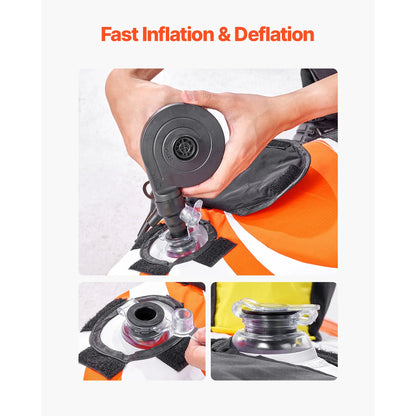 SucceBuy 1-2 Riders inflatable Towable Tubes for Boating.