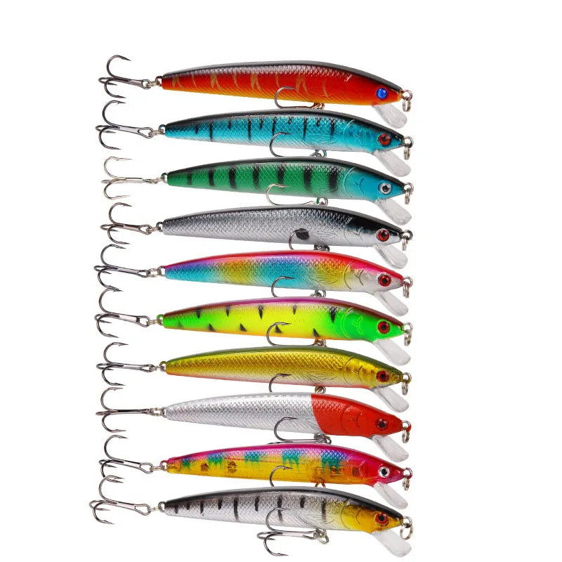 10PCS CrankBait Hard Bait for Freshwater and Saltwater Fishing.
