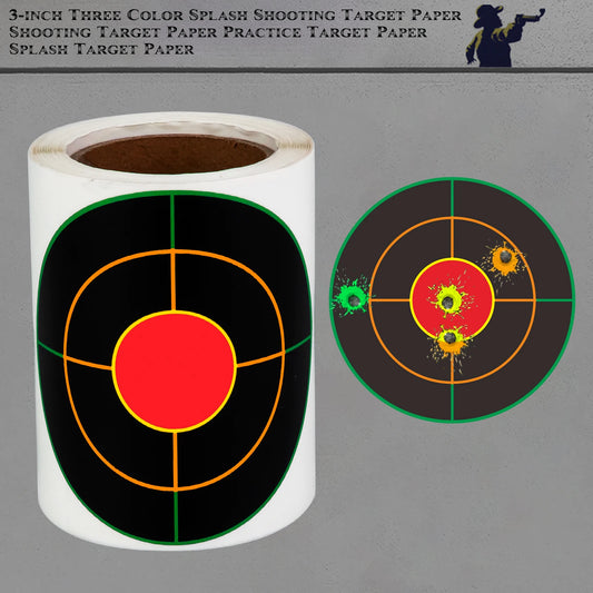 100Pcs 3inch Three-Color Splash Shooting Target.