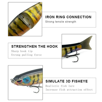 65.5g/19g Two Sizes of Bionic Multi-Section Lure.