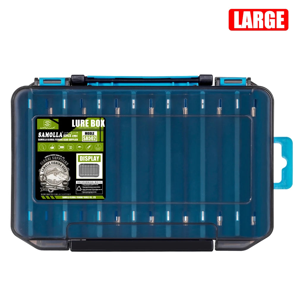 SAMOLLA Double-Sided Compact Tackle Box.