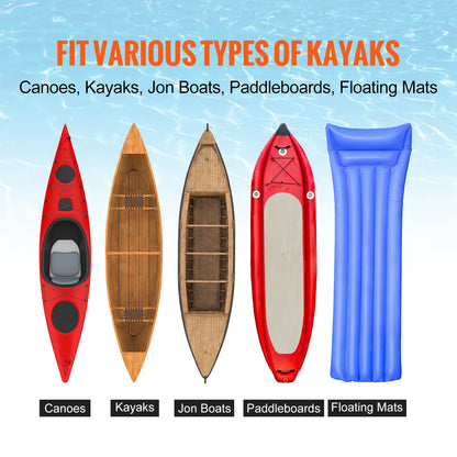 SucceBuy 450lbs Kayak Cart Detachable Canoe Trolley Cart with 12'' Solid Tire with Adjustable Width.