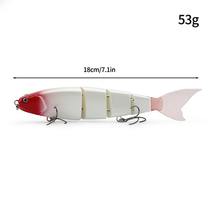 Swimbaits Balam Glide Bait Fishing Lure 4-segment Jointed Fishing Hard Bait.
