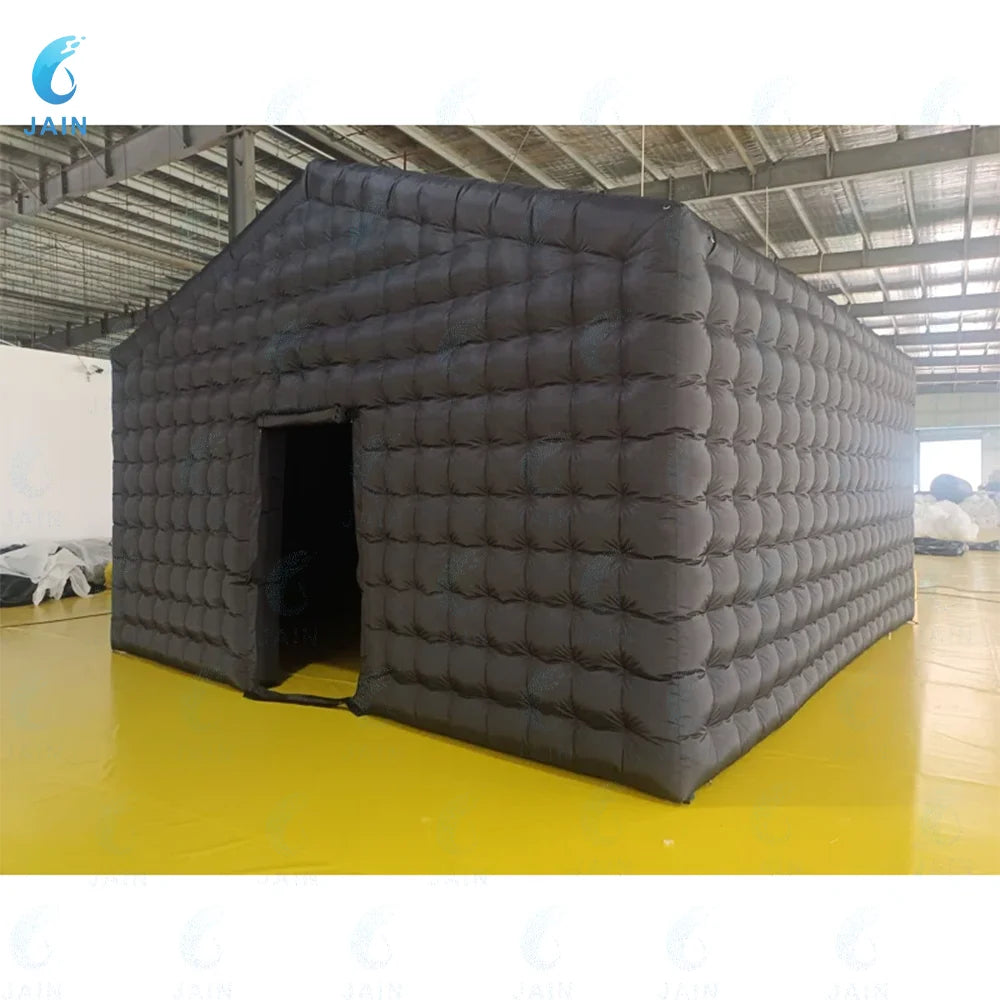 20FT Large Black Inflatable Nightclub Party Tent with Blower Inflatable Portable Disco Tent Air Tent for Weddings and birthdays.