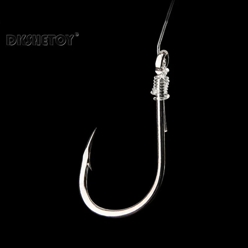 100-1000pcs barbed fishhook For Bait With Plastic Box Kit For Saltwater and Freshwater fishing