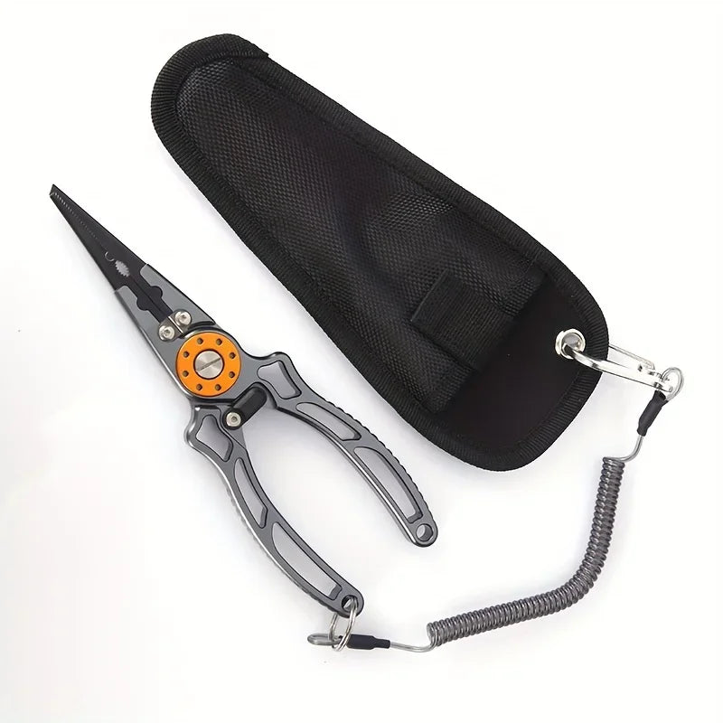 Aluminum Wire Pliers Multi-functional Fishing Pliers Outdoor Fishing Tools and Line Cutting Pliers.
