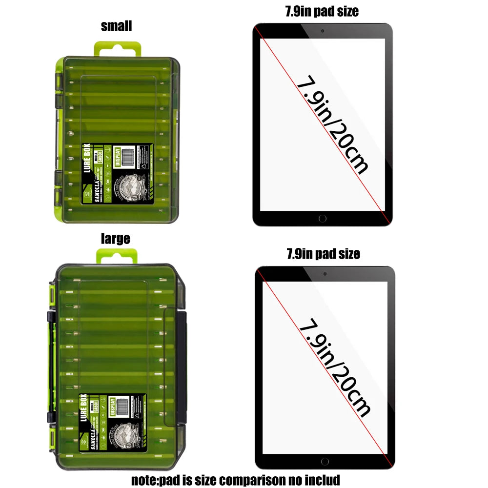 SAMOLLA Double-Sided Compact Tackle Box.