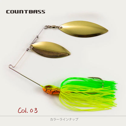 1/2oz Spinnerbaits with 5/0 VMC hook.