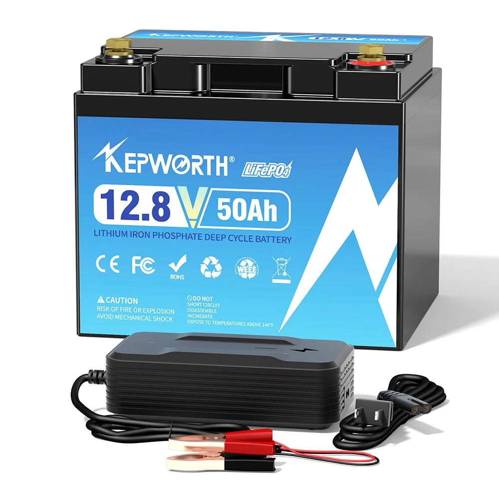 LiFePO4 Battery Pack With Upgraded BMS Lithium Power for Golf Cart, RV Campers, Off-Road and fishing,