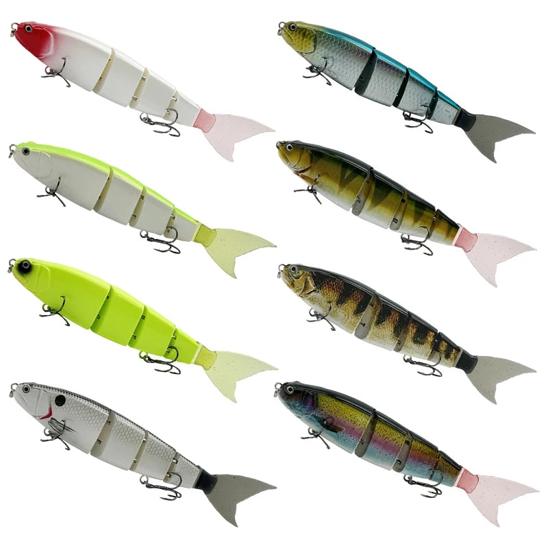 Swimbaits Balam Glide Bait Fishing Lure 4-segment Jointed Fishing Hard Bait.