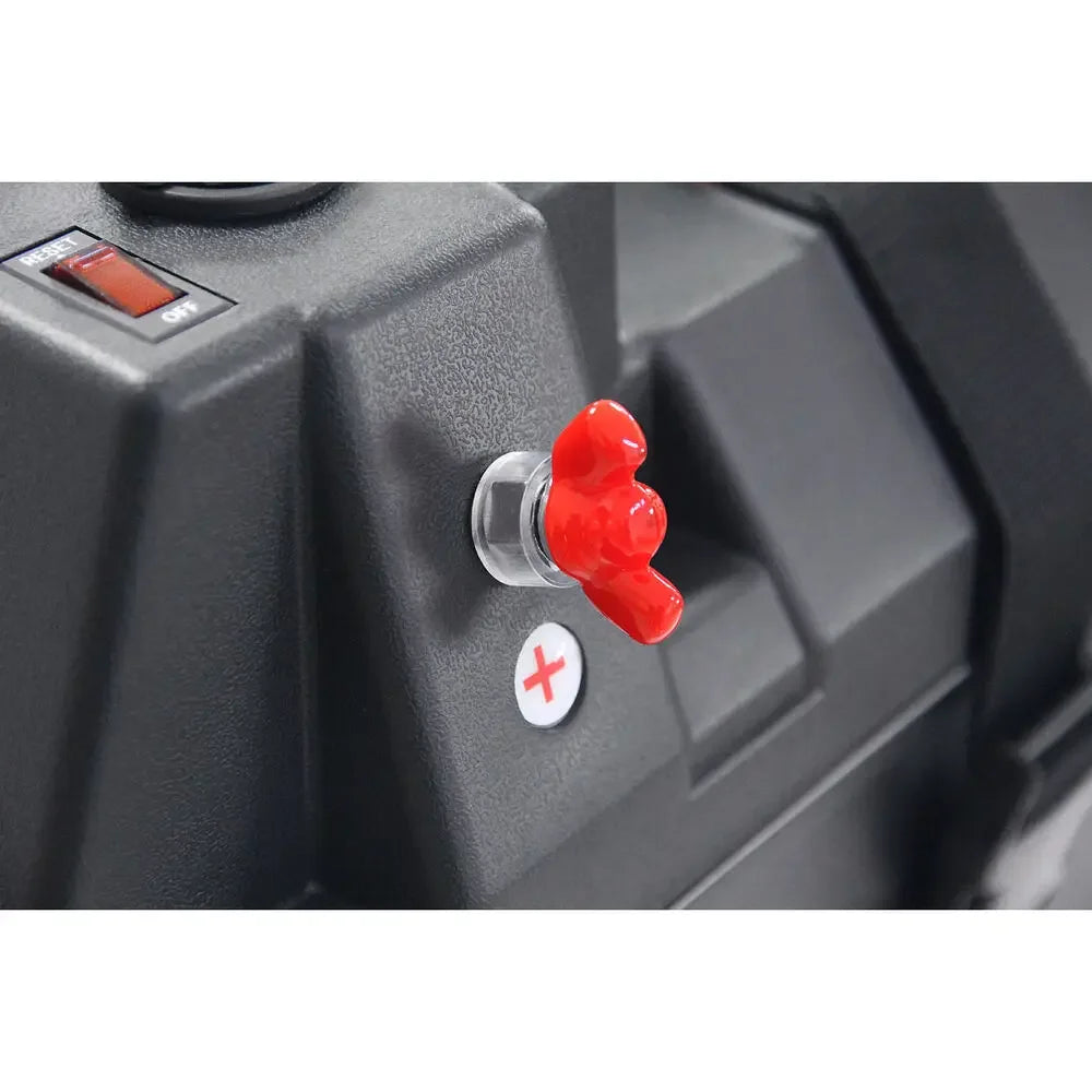 12-24V Battery Box with USB Charger and Voltmeter Portable Power Supply for Car, Marine, Camping.