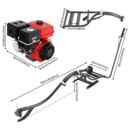 Gasoline Outboard Motor 15HP 420cc 4-Stroke Air Cooled Outboard Motor.