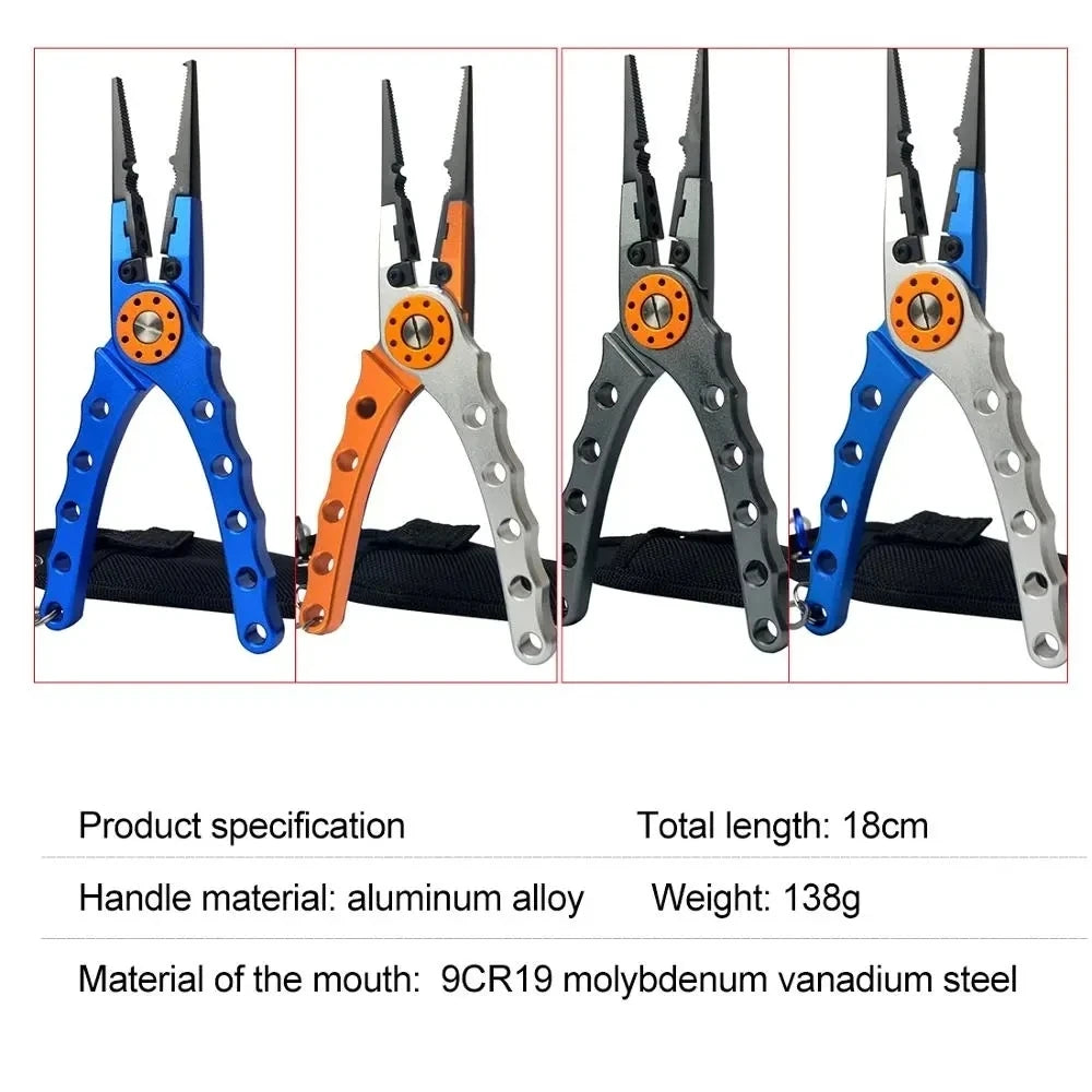 Fishing Pliers with Line Cutter.