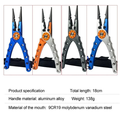 Fishing Pliers with Line Cutter.