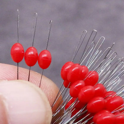100PCS S/L Olive Rubber Float Fishing Silicone Bobber Stopper.