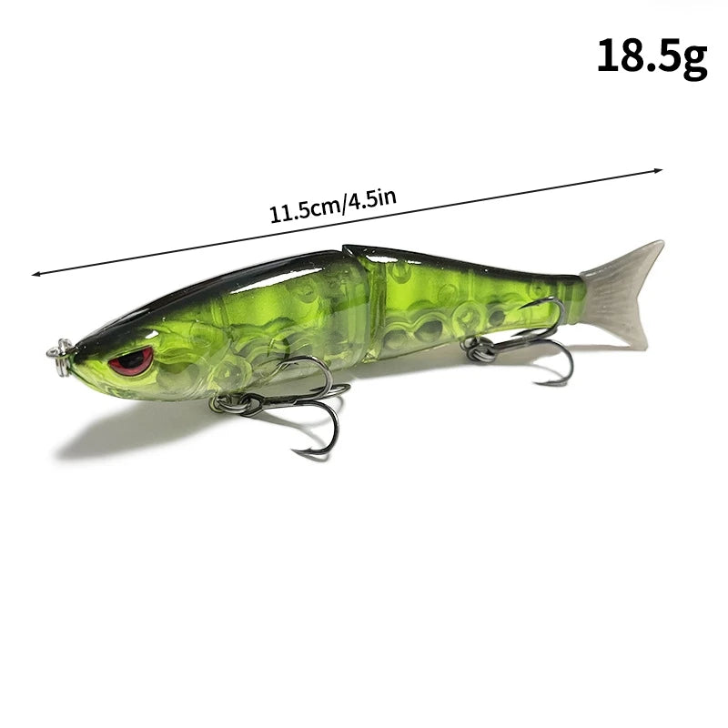 Swimbaits Balam Glide Bait Fishing Lure 4-segment Jointed Fishing Hard Bait.