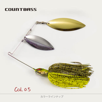 1/2oz Spinnerbaits with 5/0 VMC hook.