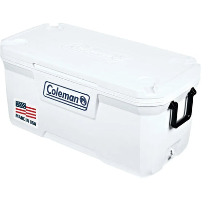 Marine Cooler with Fully Insulated UV Guard Lid Body Keeps Ice for 3+ Days Great for Boating Camping and Fishing.