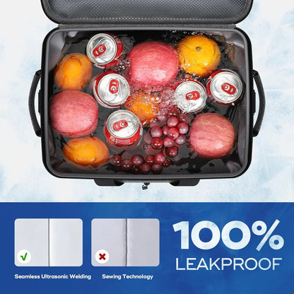 Soft Sided Cooler Bag, 30/40 Can Collapsible Insulated Ice Chest.