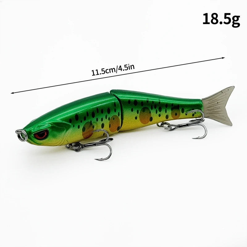 Swimbaits Balam Glide Bait Fishing Lure 4-segment Jointed Fishing Hard Bait.
