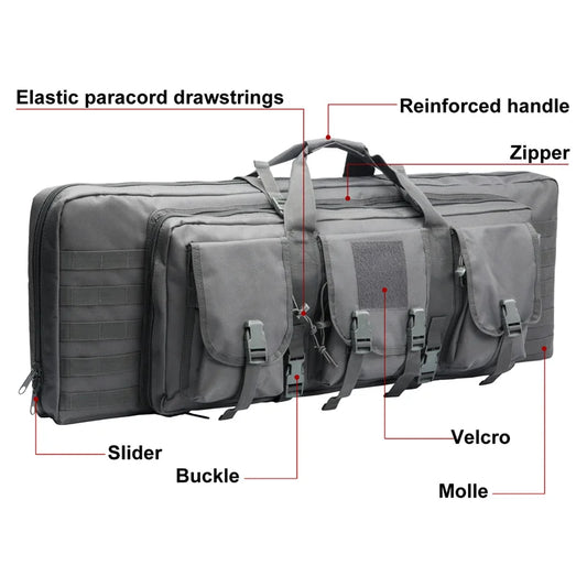 LQARMY Tactical Double Rifle Case.